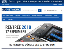 Tablet Screenshot of dj-network.com